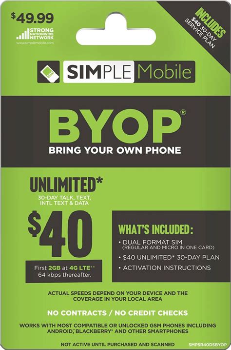 simplemobile sim card plans